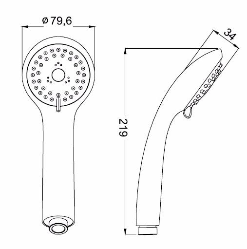 Лейка душевая IDDIS  A11031  
