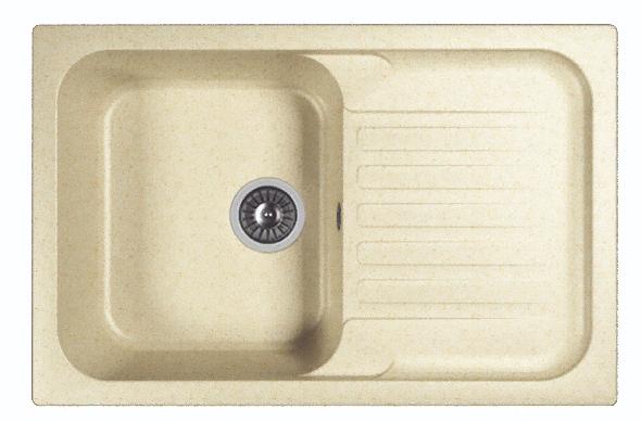 Мойка кухонная из литьевого мрамора Dr. Gans АДЕЛЬ 780 25.090.C0780.403 78*51 см. латте