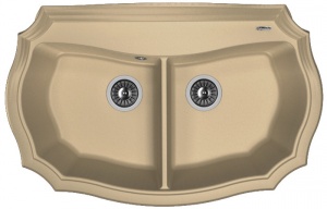 Мойка кухонная керамогранитная Florentina ЭМИЛИЯ 870 20.365.F870.306 87*55 см. капучино