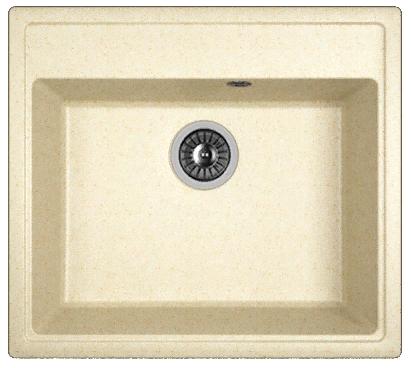 Мойка кухонная из литьевого мрамора Dr. Gans НИКА 570 25.070.D0570.403 57*51 см. латте