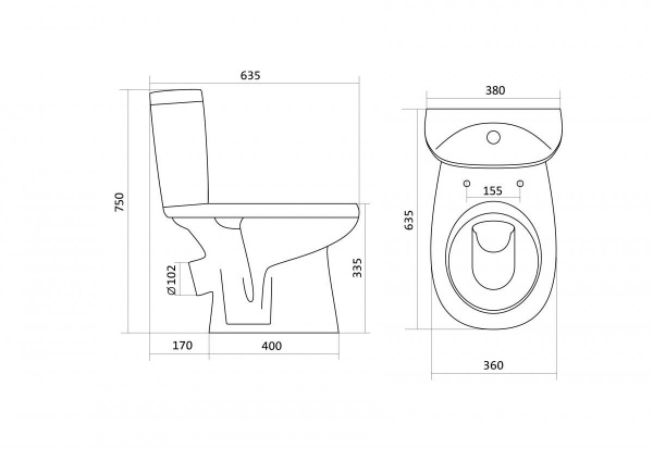 Унитаз-компакт Santek АНИМО 1.WH30.2.134   Унитаз-компакт Santek АНИМО 1.WH30.2.134