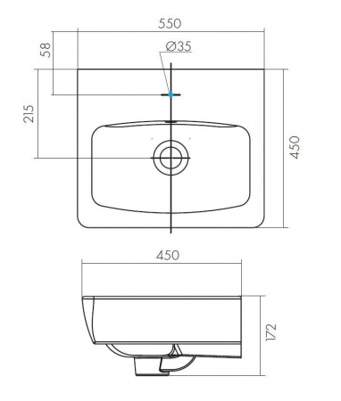 Раковина Santek НЕО 1.WH30.2.185  