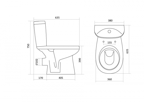 Унитаз-компакт Santek АНИМО 1.WH30.2.132   Унитаз-компакт Santek АНИМО 1.WH30.2.132