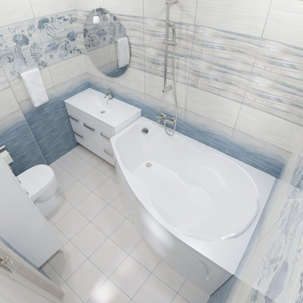 Ванна акриловая Triton ЛАЙМА  160x95 см. левая 