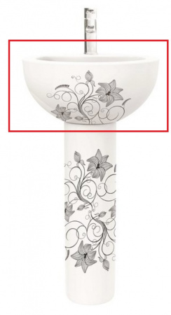 Раковина Sanita luxe ART FLORA ARTSLWB10 48 