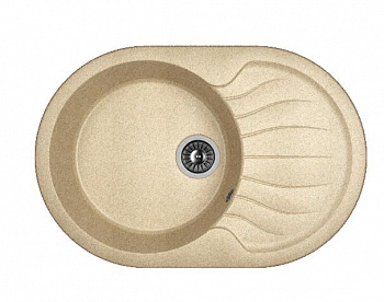 Мойка кухонная из литьевого мрамора Dr. Gans БЕРТА 760 25.040.C0760.405 76*51 см. терра