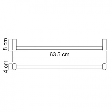 Полотенцедержатель WasserKRAFT BERKEL K-6830  