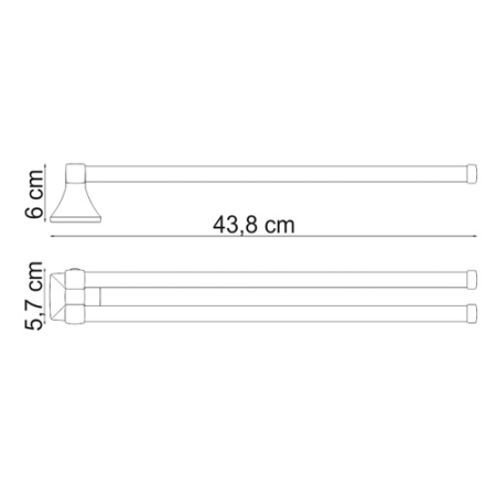 Полотенцедержатель WasserKRAFT WERN K-2531  