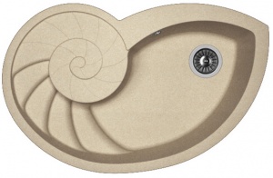 Мойка кухонная керамогранитная Florentina НАУТИЛУС 20.350.E0820.107 82*52 см. песочный