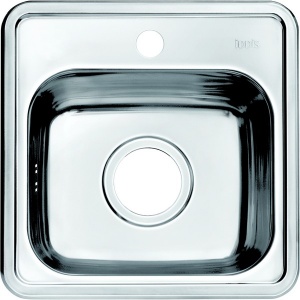 Мойка кухонная из нержавеющей стали IDDIS STRIT STR38P0i77 38*38 см.  Мойка кухонная из нержавеющей стали IDDIS STRIT STR38P0i77 38*38 см.
