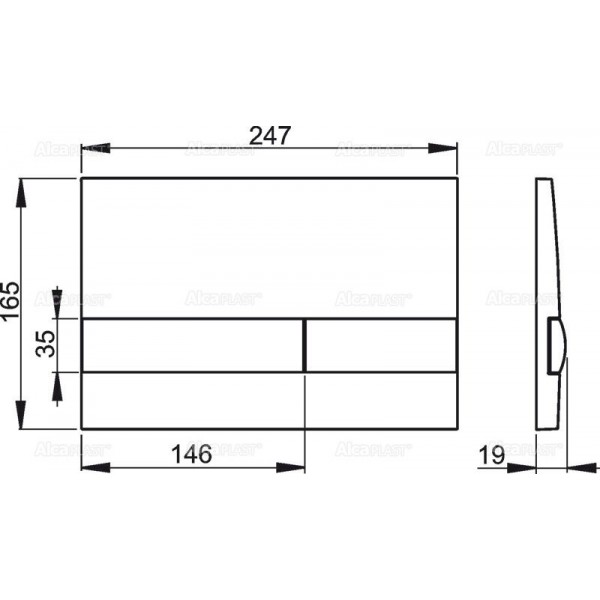 Клавиша для инсталляции Alcaplast  M1738  