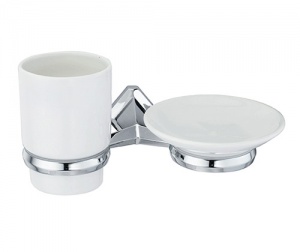 Стакан и мыльница навесной WasserKRAFT ALLER K-1126C  