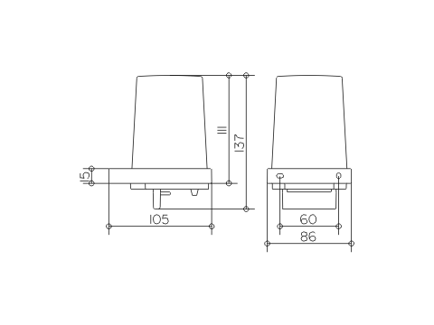 Дозатор жидкого мыла навесной Keuco EDITION 11 11152 019000  