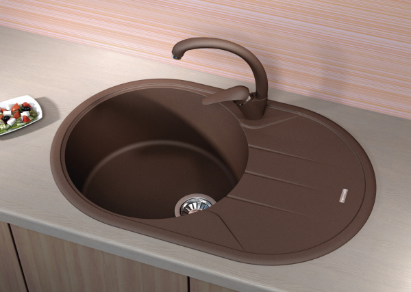 Мойка кухонная керамогранитная Florentina ЛОТОС 780 20.295.С0780.202 78*51 см. шампань