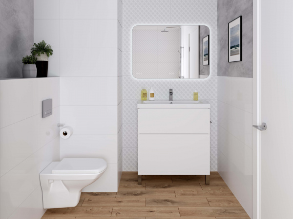 Зеркало Cersanit LED KN-LU-LED050*80-p-Os   Зеркало Cersanit LED KN-LU-LED050*80-p-Os