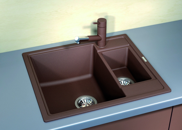 Мойка кухонная керамогранитная Florentina ЛИПСИ 580K 20.210.D0580.202 58*51 см. шампань