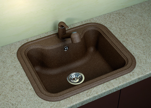 Мойка кухонная керамогранитная Florentina КРИТ 630 20.110.D0630.104 63*51 см. бежевый