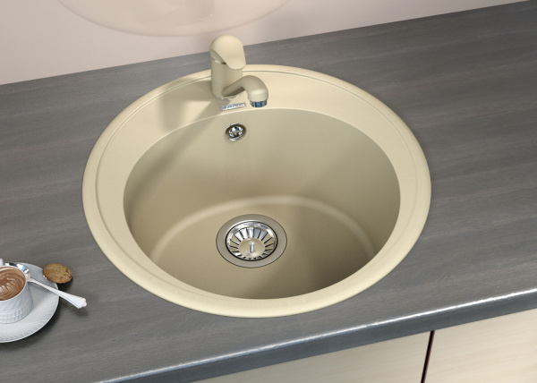 Мойка кухонная керамогранитная Florentina ЛОТОС 510 20.290.B0510.105 51*51 см. коричневый