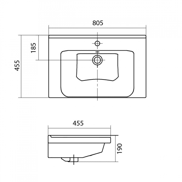 Раковина Santek МИРАНДА 1.WH30.2.251  